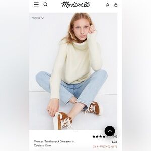 Madewell Mercer Turtleneck Sweater
